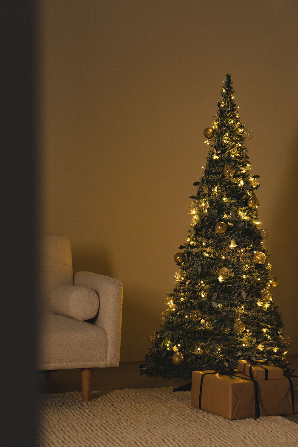 Rbol De Navidad Plegable Con Luces Led Taimy Sklum