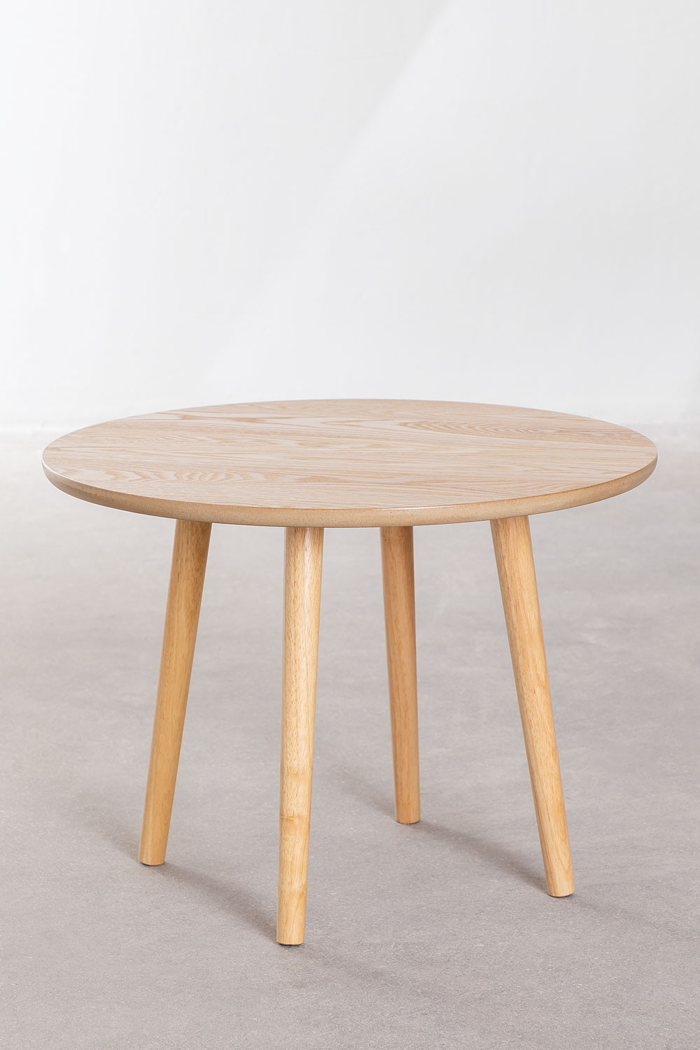 Table D Appoint Ronde En Bois De Manguier Cm Nanup Sklum