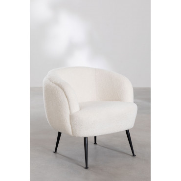 Fauteuil In Chenille Benos Sklum