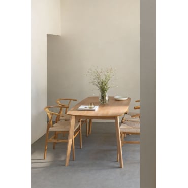 Rectangular Wooden Dining Table X Cm Elba Sklum