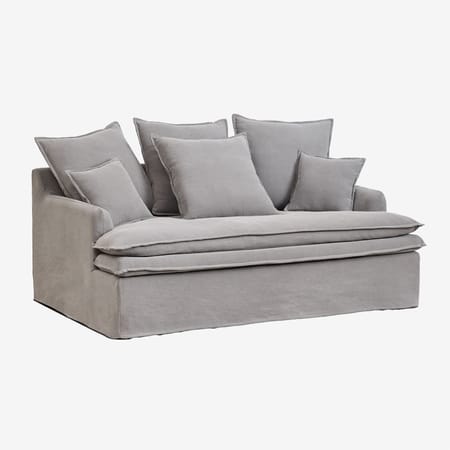 Canapé Grace · Lounge gris foncé Sklum