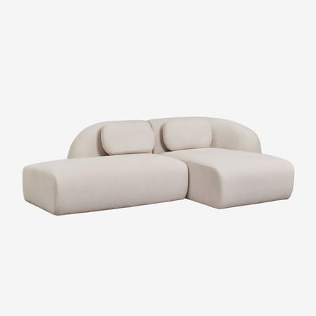 Canapé Coquette · Divan beige crème Sklum