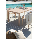 Ausziehbarer rechteckiger Gartentisch aus Aluminium (180-240x100 cm) Starmi, Miniaturansicht 1