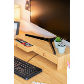 Monitorständer mit Bambusschubladen Greg, Miniaturansicht 1