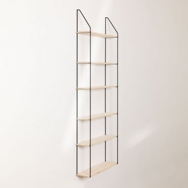 Wandregal Aus Holz Und Stahl Arison 6 Fachböden Regal - Sklum