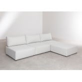 Modulares 3-teiliges Sofa mit Fußstütze Kata, Miniaturansicht 4