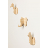 Wandgarderobe aus Holz Pypa Kids, Miniaturansicht 4