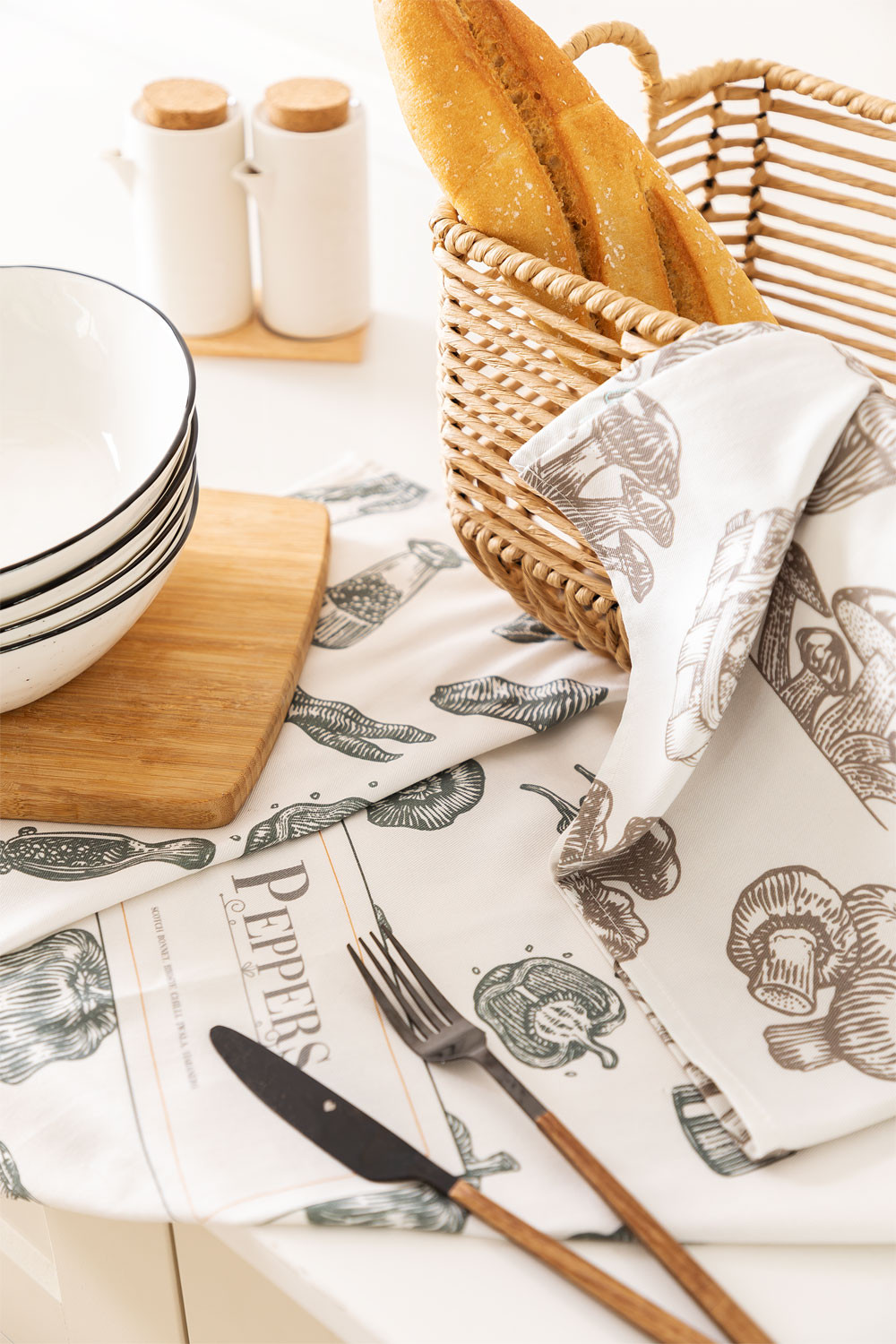 Pack mit 2 Geschirrtücher aus Baumwolle Kuin - SKLUM