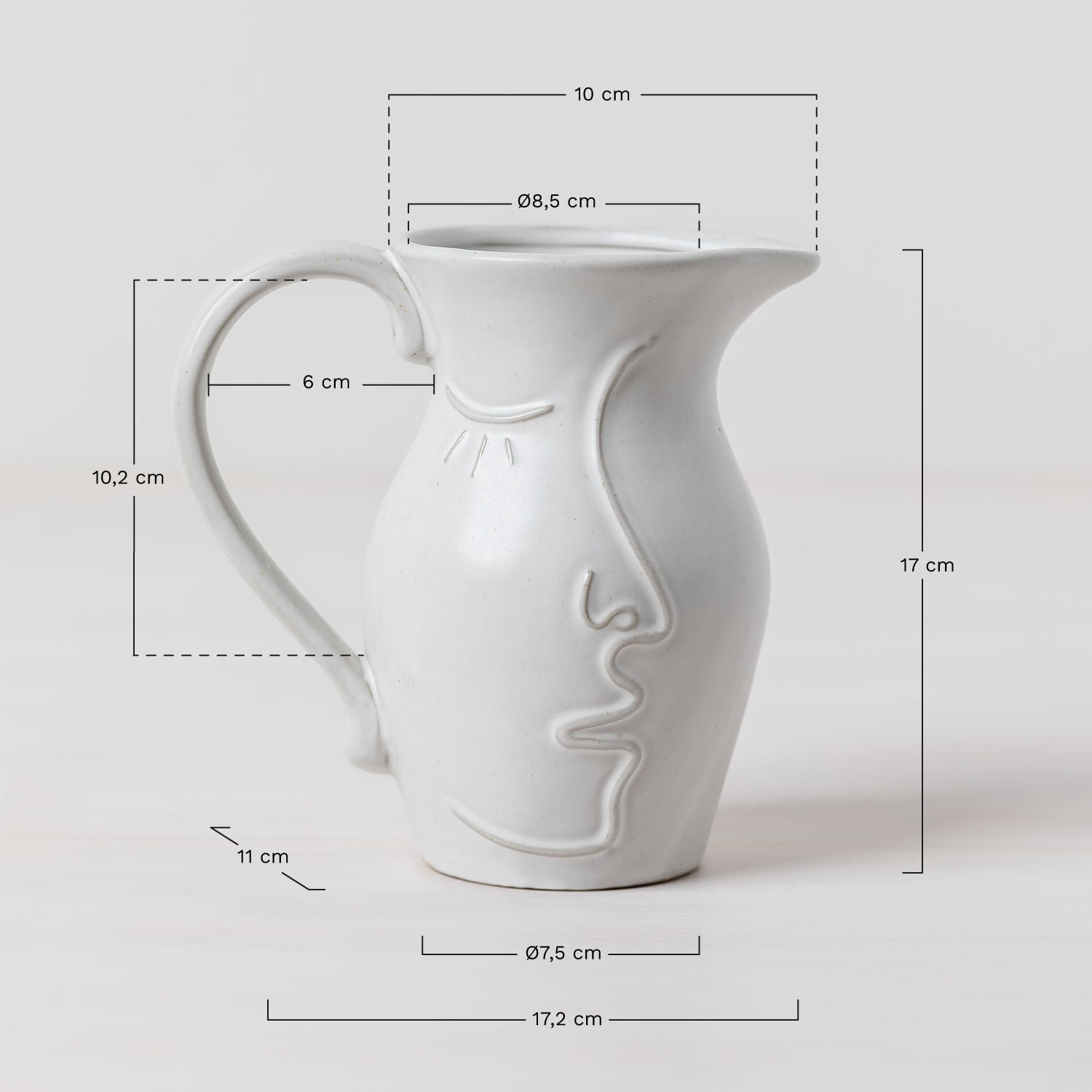 Dekorative Keramikvase Samaya, MA&szlig;E