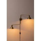 Wandlampe mit Doppelschirm metallisiert Two Style, Miniaturansicht 4
