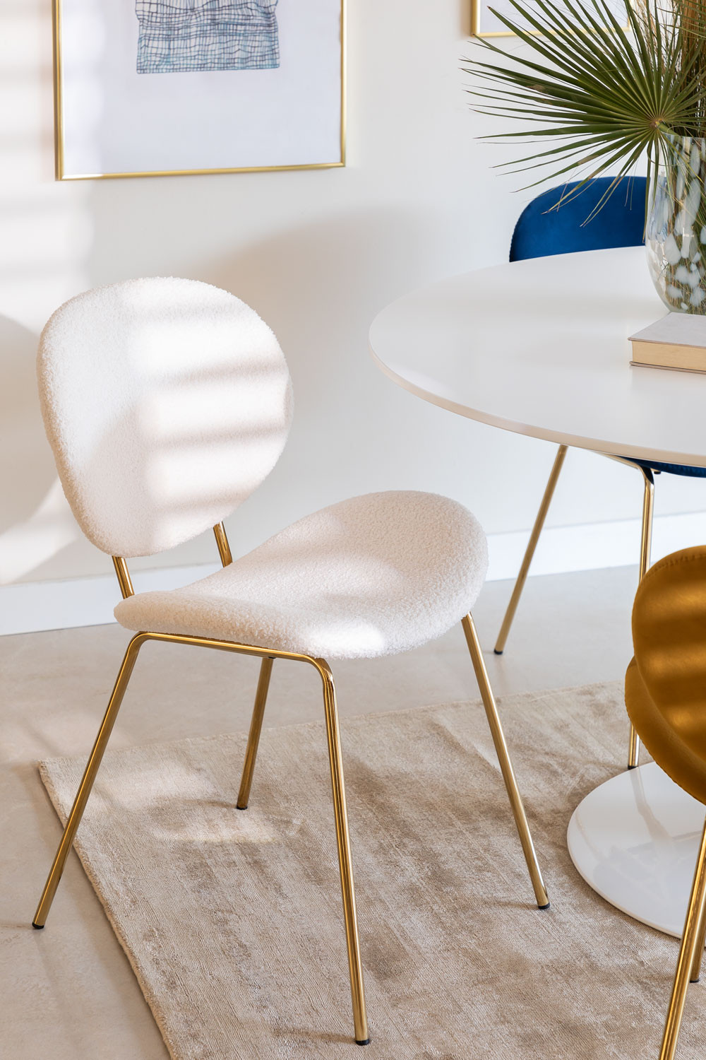 Esszimmerstuhl aus Chenille Laure - SKLUM