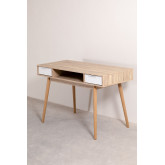 Schreibtisch aus Kiefern- und Fichtenholz Baldri, Miniaturansicht 2