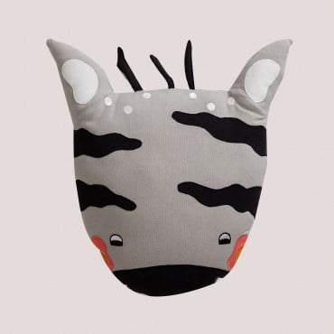 Skiper Kids Baumwollkissen Zebra - Sklum