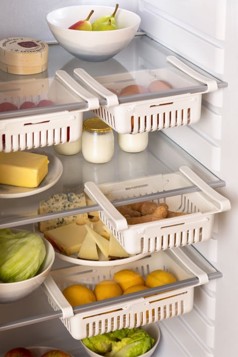 4er-Set Kühlschrank-Organizer aus Polypropylen Denis