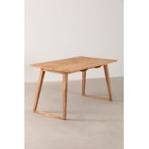 Rechteckiger Gartentisch aus Teakholz (140x80 cm) Sushan, Miniaturansicht 2