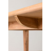 Rechteckiger Gartentisch aus Teakholz (140x80 cm) Sushan, Miniaturansicht 5