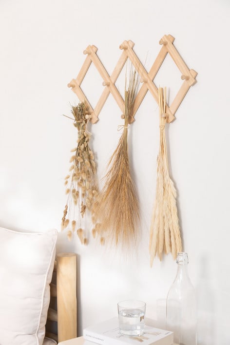 Wandgarderobe aus Holz Ixi