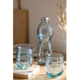 Set Trinkgläser und Flasche aus Altglas Kasster , Miniaturansicht 1