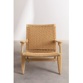 Sessel mit Armlehnen aus Ulmenholz Kess, Miniaturansicht 5