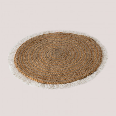 Untersetzer Aus Natürlicher Jute Lida Natürlich & Ø58 Cm - Sklum