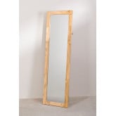 Rechteckiger Standspiegel aus Naturholz (156,5x48 cm) Arlan, Miniaturansicht 2