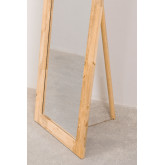 Rechteckiger Standspiegel aus Naturholz (156,5x48 cm) Arlan, Miniaturansicht 3