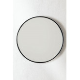 Runder Wandspiegel aus Metall (Ø50 cm) Alnie, Miniaturansicht 2