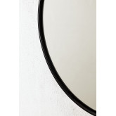 Runder Wandspiegel aus Metall (Ø50 cm) Alnie, Miniaturansicht 4