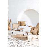 Lounge Gartenstuhl aus synthetischem Korbgeflecht Zelin , Miniaturansicht 2