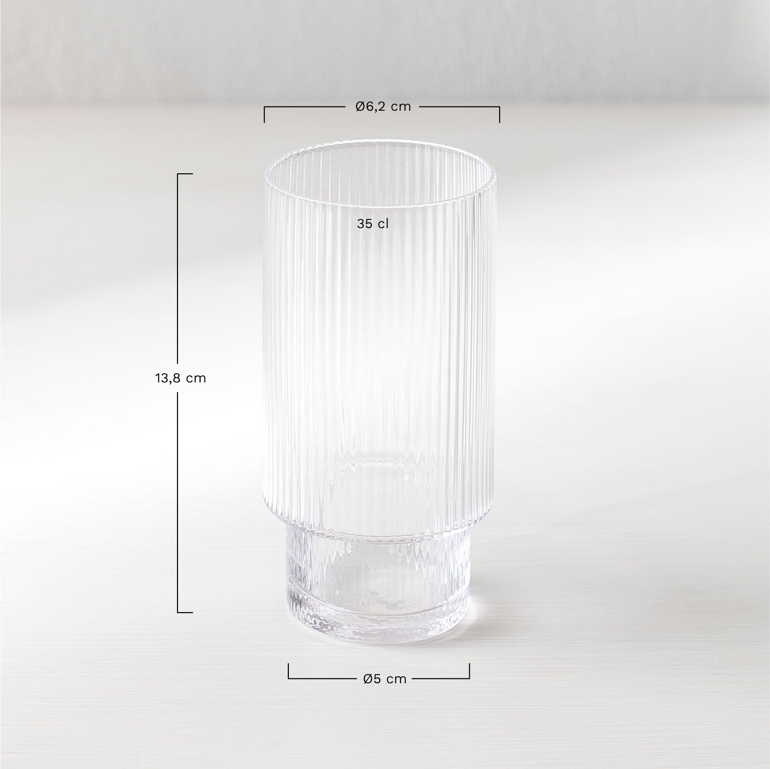 4er Set Gläser 35 cl Yulia, MA&szlig;E