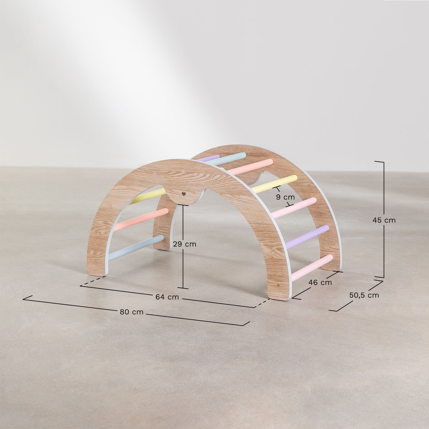 Pyqer Colors Kids Lernbogen aus Holz, MAßE