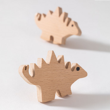 2er Set Griffe Aus Buchenholz Espike Kids Braun Natur - Sklum