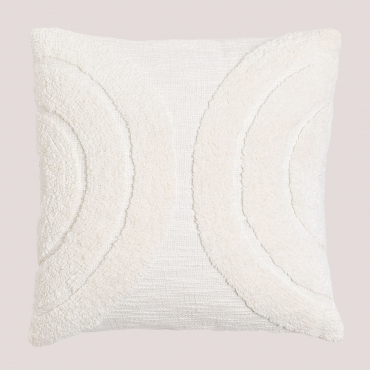 Quadratisches Baumwollkissen (45 X 45 Cm) Zaylee Weiss - Sklum