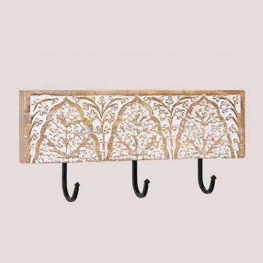 Tiala Wandgarderobe Aus Mangoholz Mango-holz - Sklum