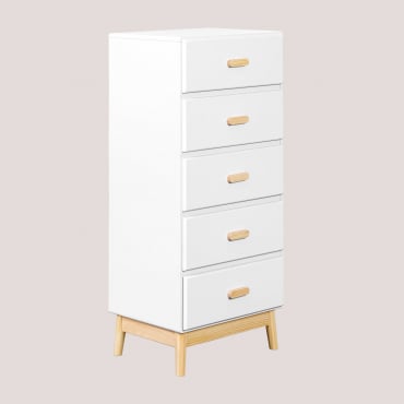 Schubladenschrank Aus Mdf Tom Kids Weiss - Sklum