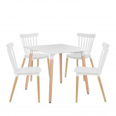 Set aus Tisch (80x80) mit vier Stühlen Royal, Miniaturansicht 1