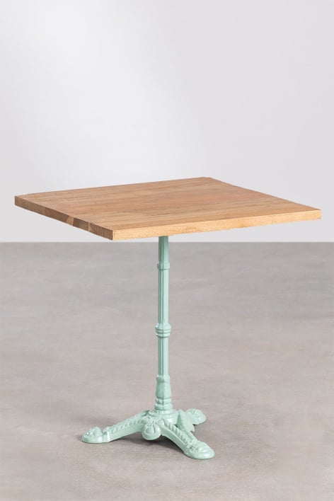 Quadratischer Bartisch aus Akazienholz Vienna - ↔︎ 70 cm