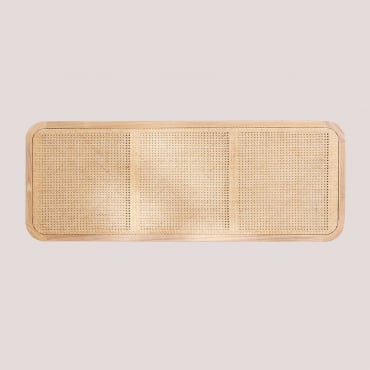 Kopfteil Aus Holz Von Ralik Design Für 135 Cm Und 150 Cm Breite Betten Braun Natur & 150 Cm - Sklum