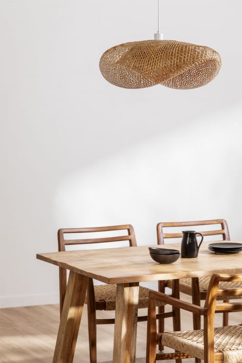 Hängende Deckenlampe aus Bambus Kariba