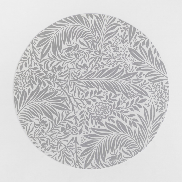 Rundes Vinyl-tischset Jared Helles Grau Taupe - Sklum