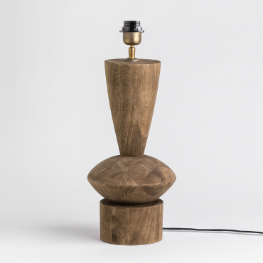 Tischlampenfuß ↑50 Cm Aus Mangoholz Baily Recyceltes Holz - Sklum