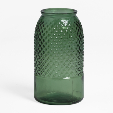 Vase Aus Altglas 27,5 Cm Dinte Grün Apfel - Sklum