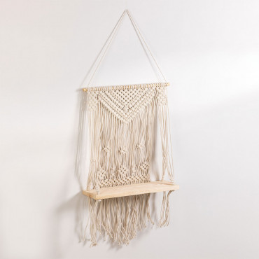 Wandbehang Mit Ablage Aus Baumwolle Elizama A - Sklum