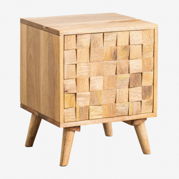 Jaralson Nachttisch Aus Mangoholz Mango-holz - Sklum