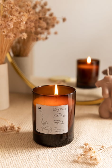 Aromakerze 200 g Zodiac Collection - Weiss