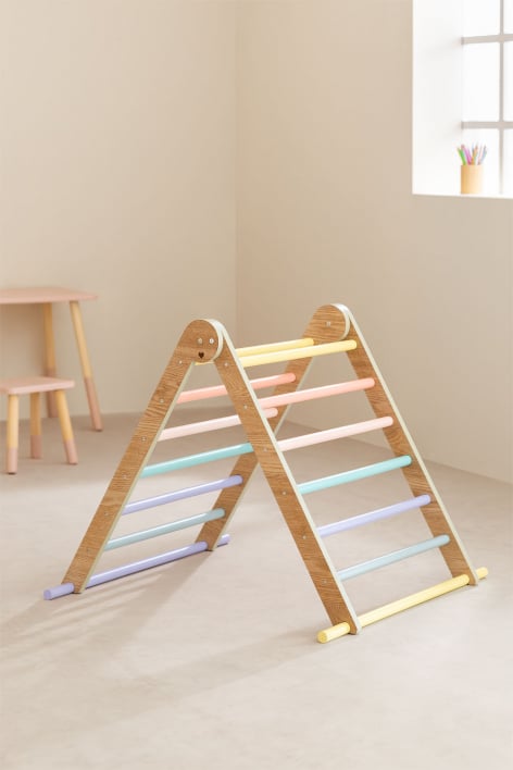 Lern-Dreieck aus Holz Pyqer Colors Kids