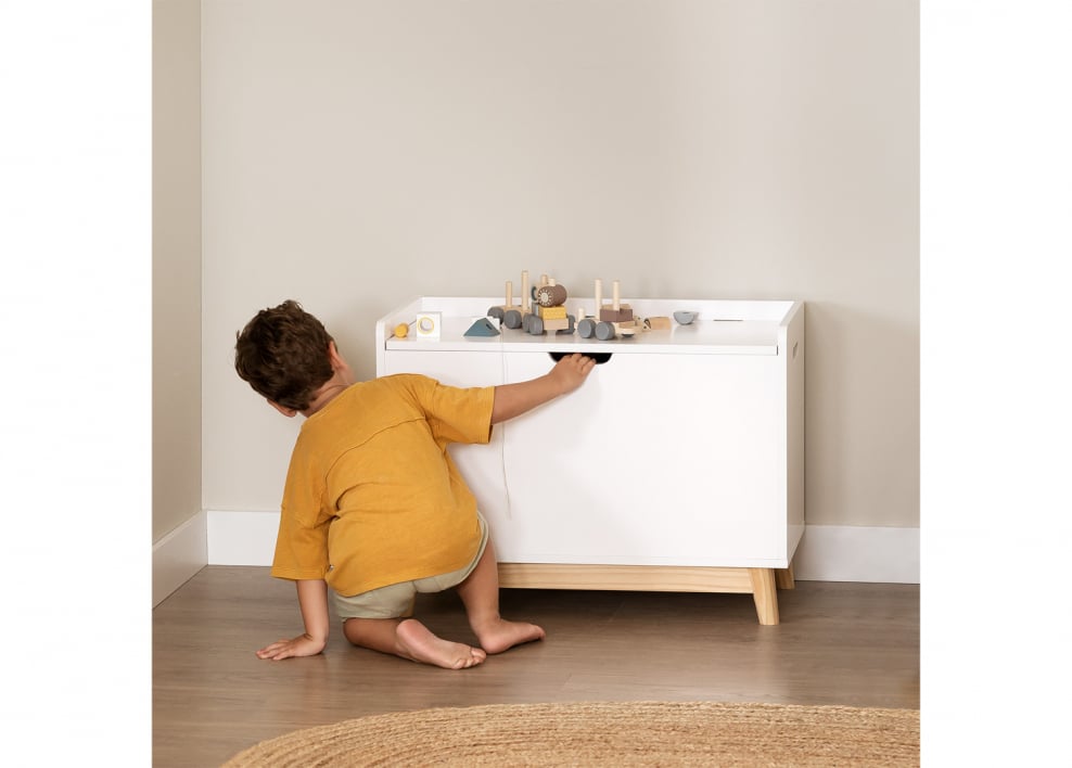 Spielzeugtruhe aus MDF und Kiefernholz Tom Kids