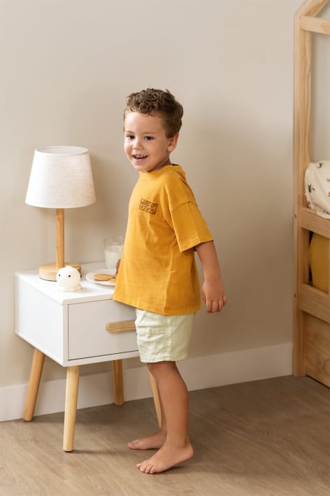 Nachttisch aus MDF und Kiefernholz Tom Kids