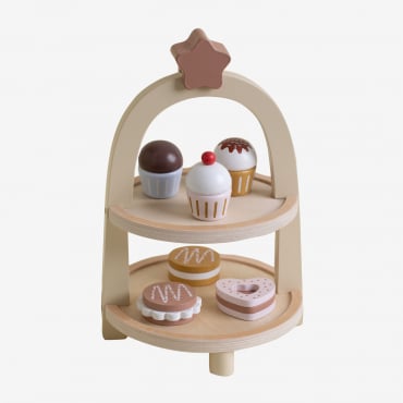 Vanili Kids Holz-süßwarenständer Natürliche Farben - Sklum