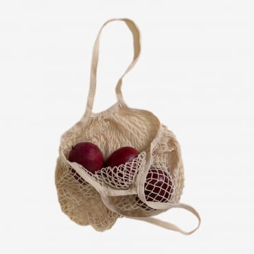 Netztasche Aus Baumwolle Oslav Beige Creme - Sklum